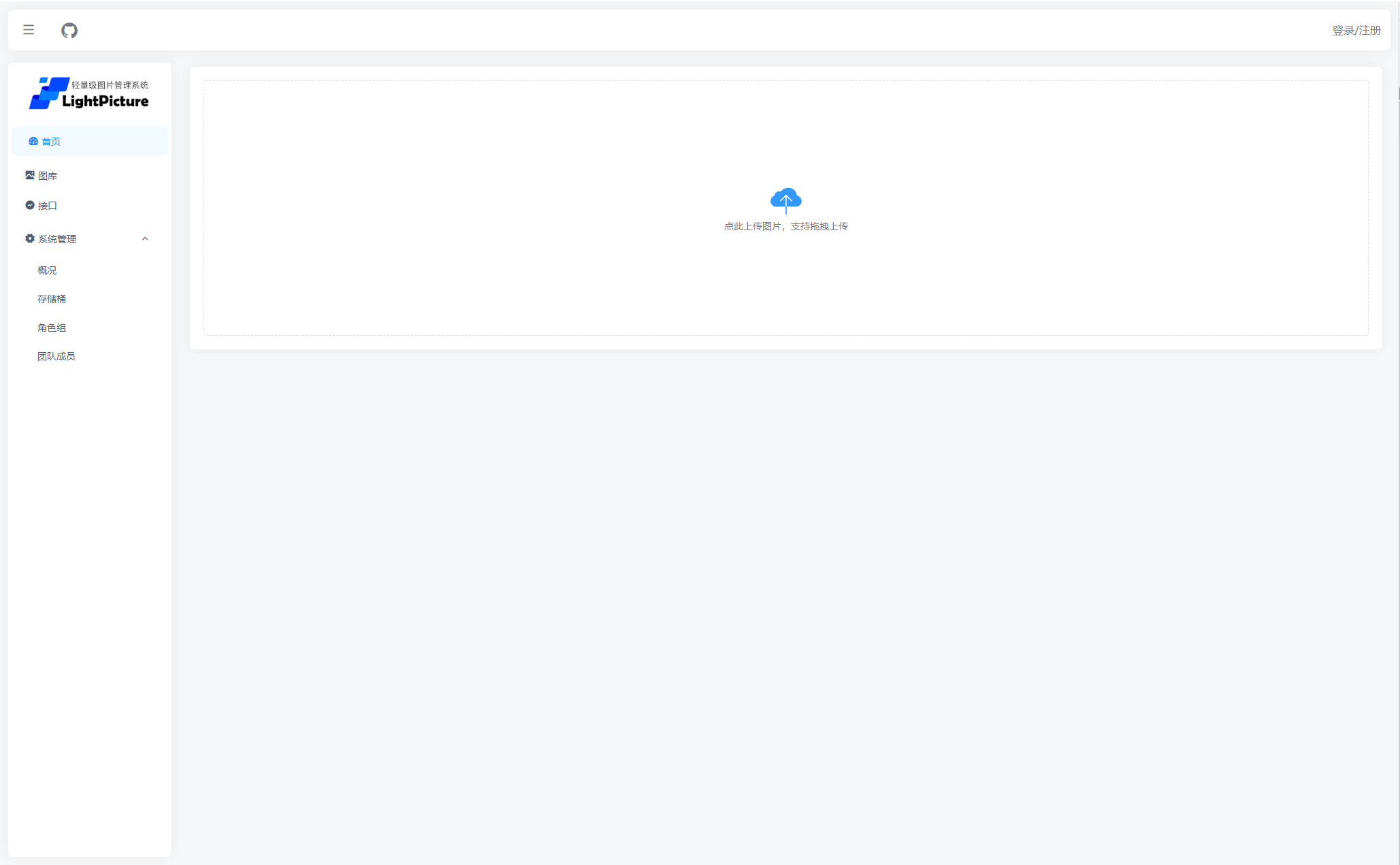 图片资源管理系统轻量级图片系统企业团队个人图床系统全开源LightPicture