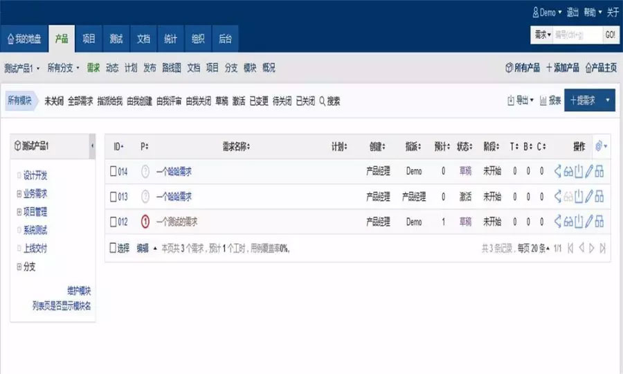 PHP项目管理系统程序员设计开发业务需求系统测试上线交付项目开发者源码禅道