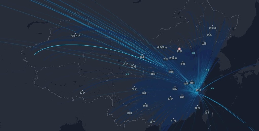 网站访客地图页面源码基于腾讯地图API开发大数据展示PHP源码