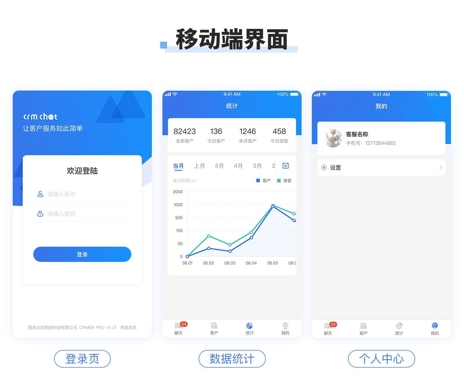 在线网页客服系统通用客服平台用户端商家端多通道接入私有客服源码TP框架CRMChat